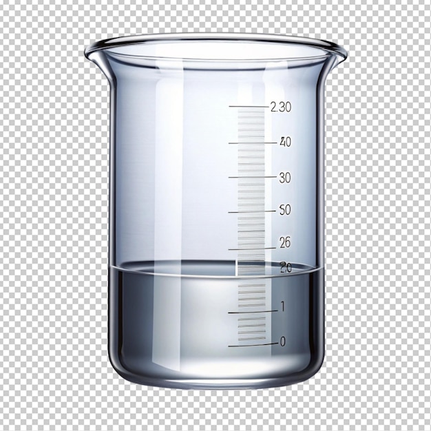 PSD laboratory beaker transparent background