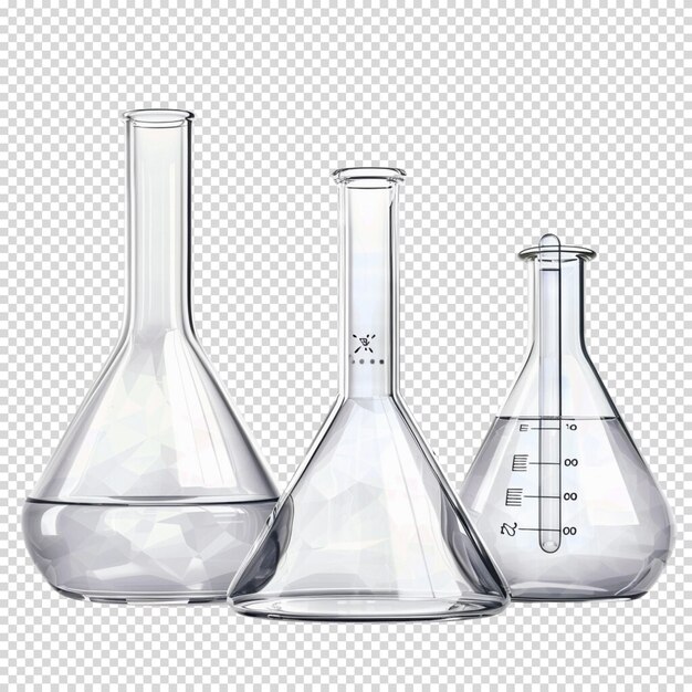 PSD laboratory day science elements isolated on transparent background