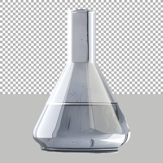 PSD laboratory flask on transparent background ai generated