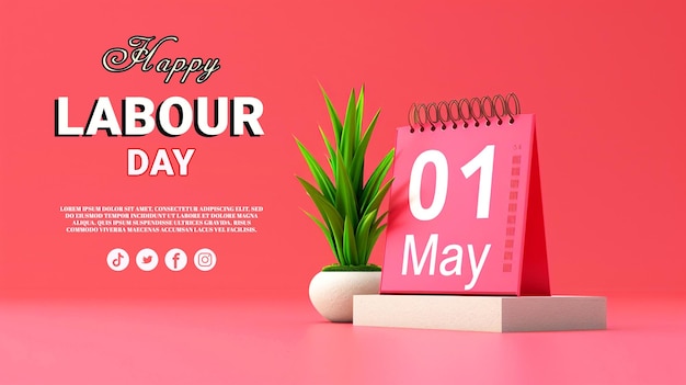 Labour day 01 may design