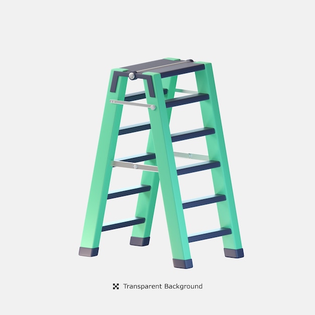 Ladder 3d icon illustration