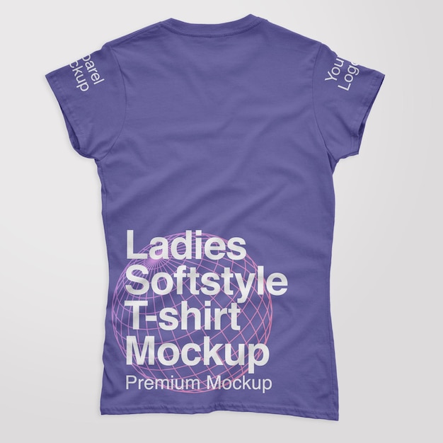 Ladies Softstyle Back TShirt Mockup