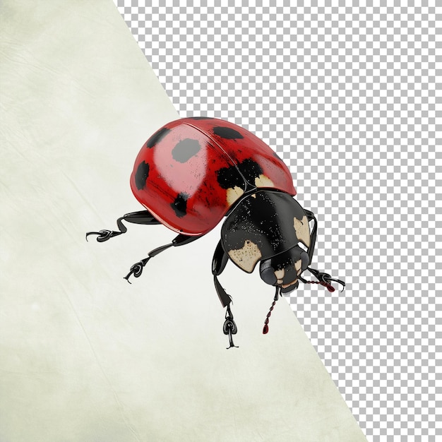 Lady bug Isolated on transparent background