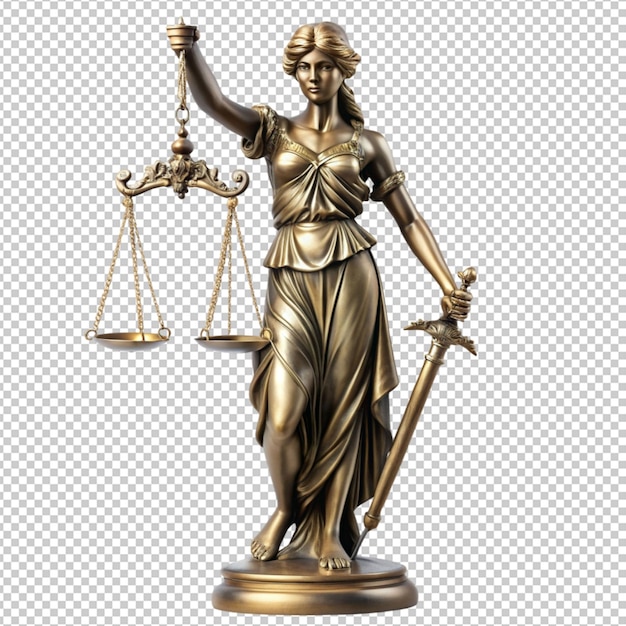 Lady justice Themis statue set