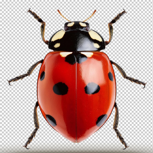 PSD ladybird isolated on transparent background