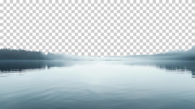 PSD lake landscape with copy space isolated on transparent background png psd