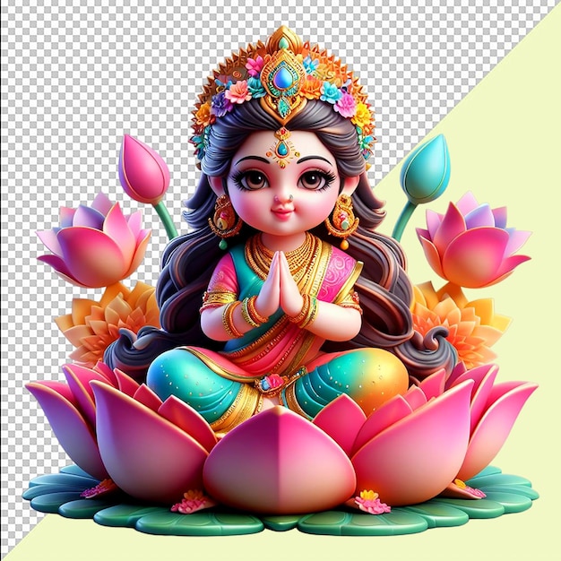 Lakshmi Mata Best Beautiful image transparent background