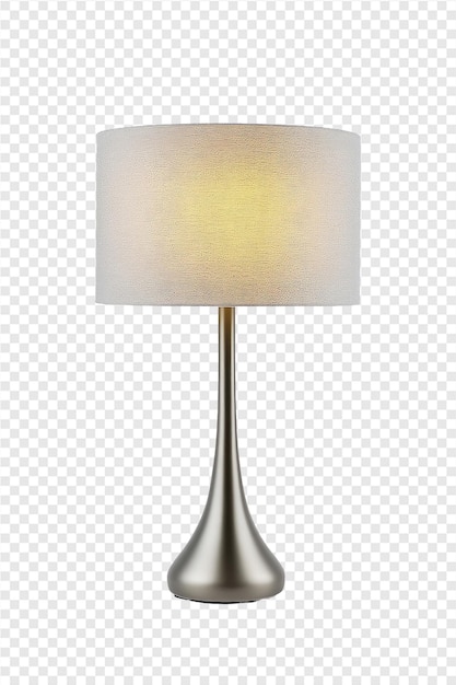 PSD a lamp with a gold base and a black base