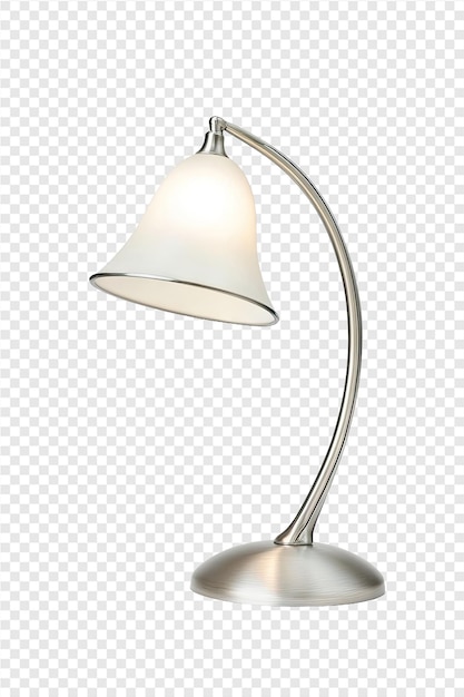 PSD a lamp with a white shade that says the lamp