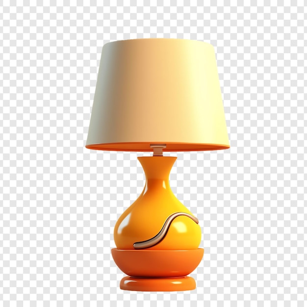 a lamp with a yellow shade and a white shade