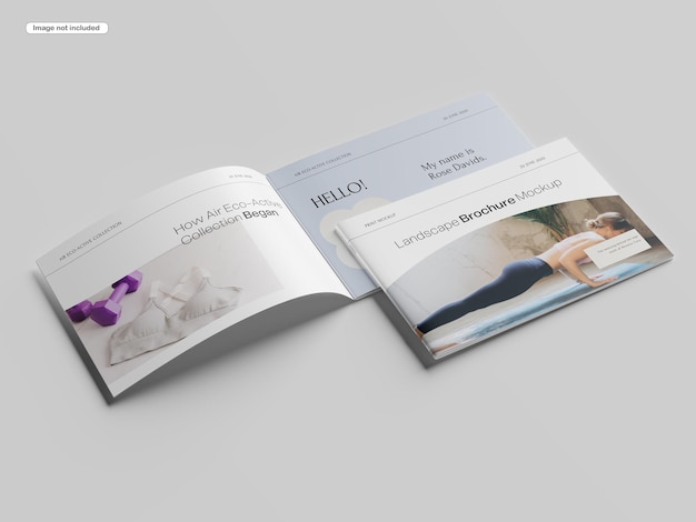 landscape brochure mockup