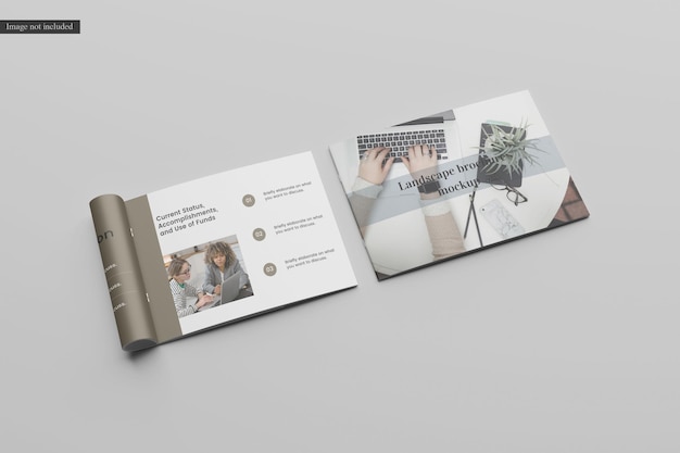 Landscape brochure mockup