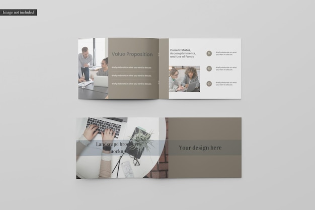 Landscape brochure mockup