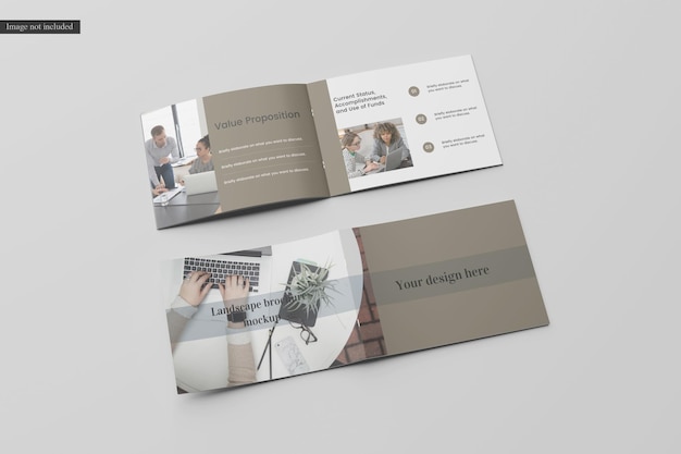 Landscape brochure mockup