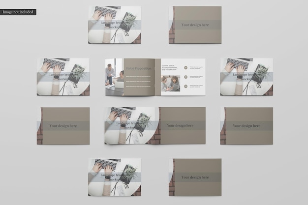 Landscape brochure mockup