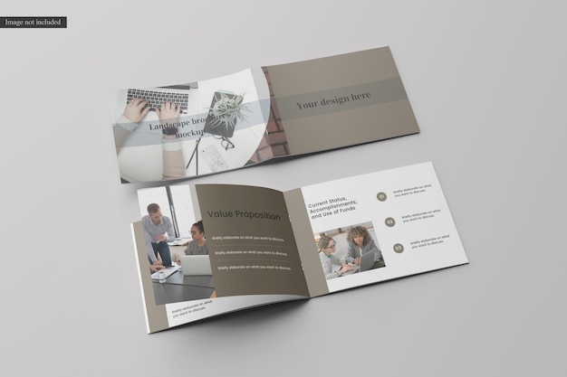 Landscape brochure mockup