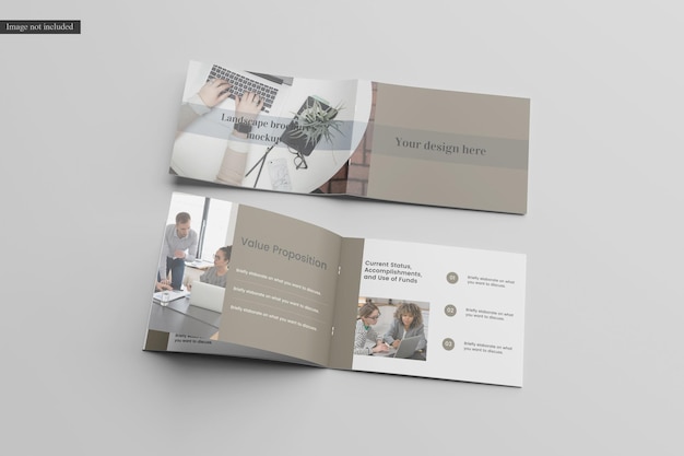 Landscape brochure mockup