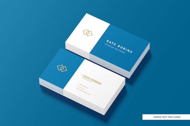 Landscape business card mockup