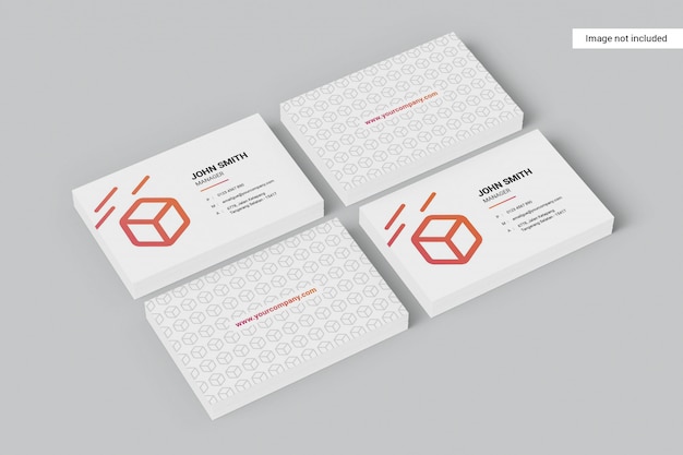 Landscape business card mockup