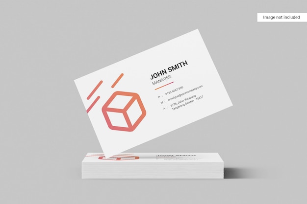 Landscape business card mockup