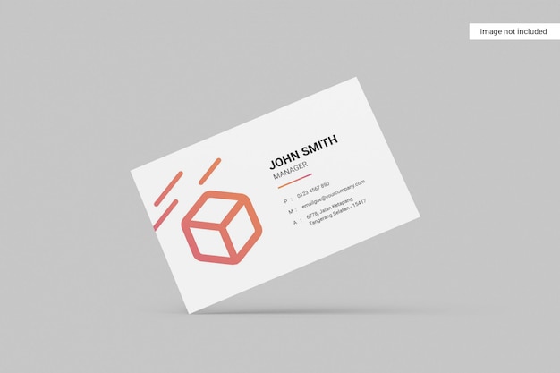 Landscape business card mockup