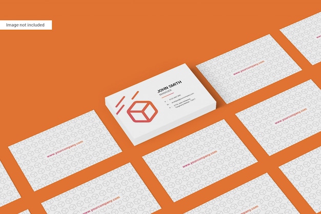 Landscape business card mockup