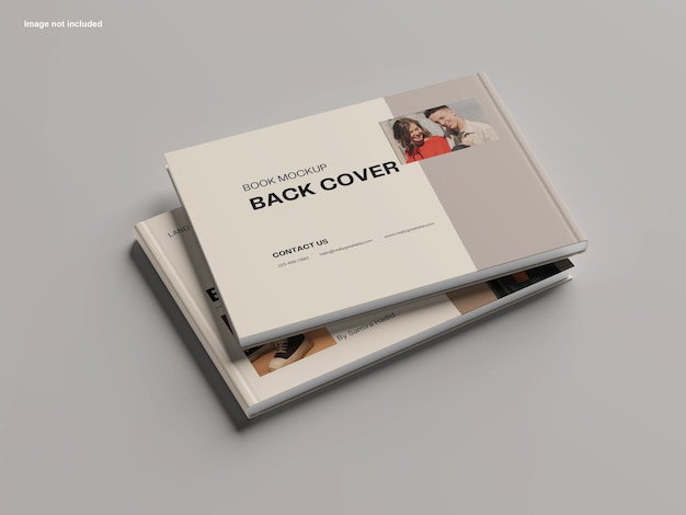 PSD landscape cover book mockup