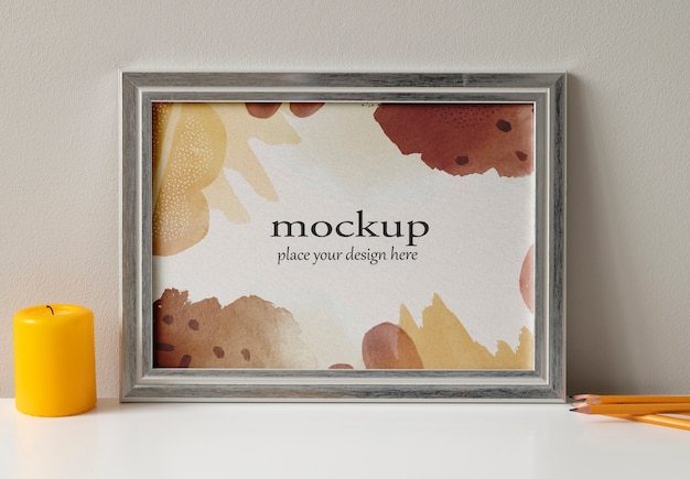 Landscape frame design mockup