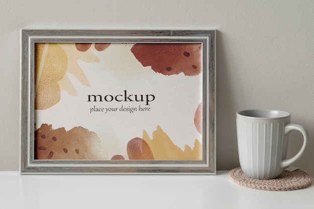 Landscape frame design mockup