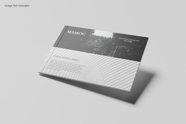 Landscape magazines mockup