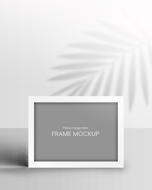 lanscape white frame mockup editable