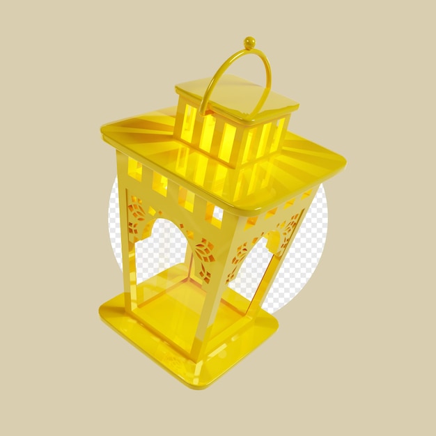 lantern 3d transparent rendering