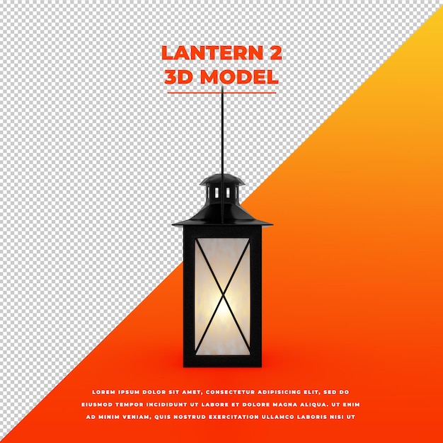 lantern isolated model