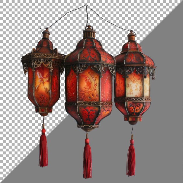 PSD lanterns transparent background