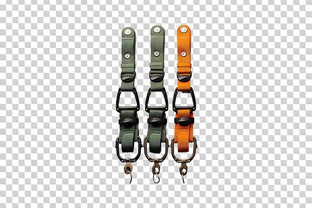 PSD lanyard hook isolated on transparent background