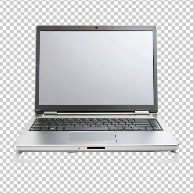 Laptop blank screen png isolated on transparent background