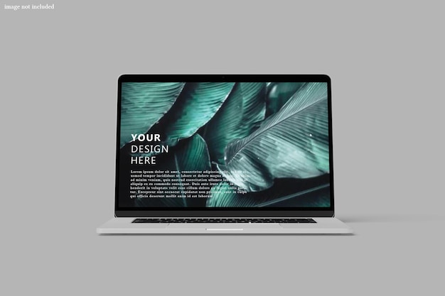 Laptop digital device screen mockup