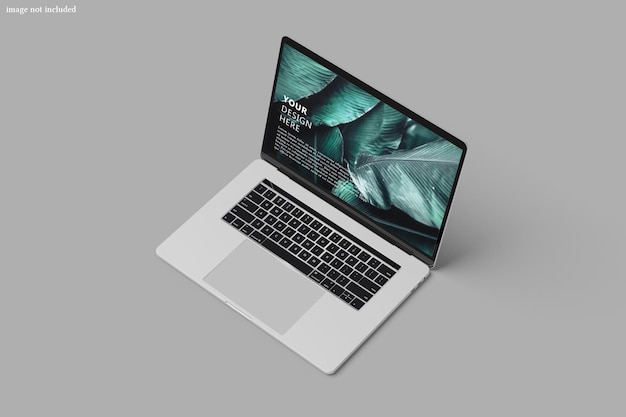 Laptop digital device screen mockup