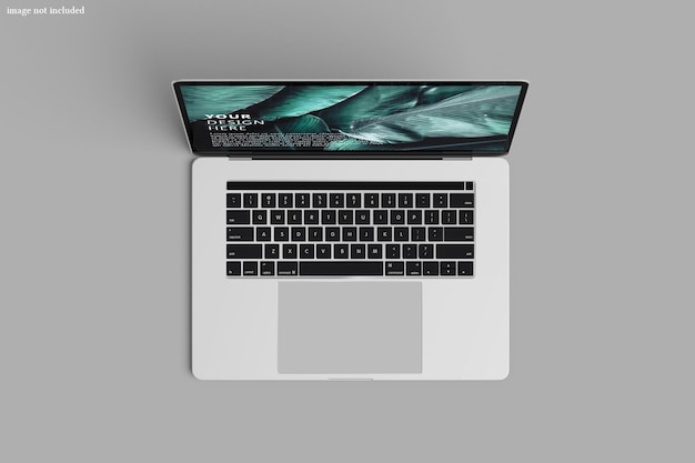 Laptop digital device screen mockup