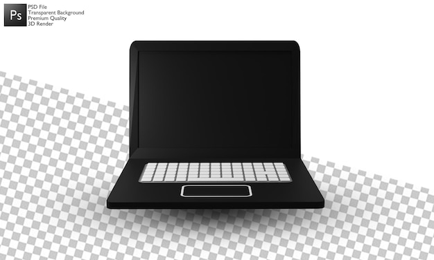 Laptop illustration 3d design