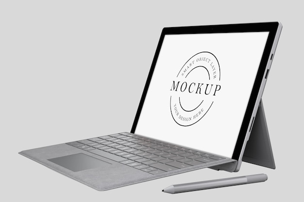 Laptop mockup design rendering