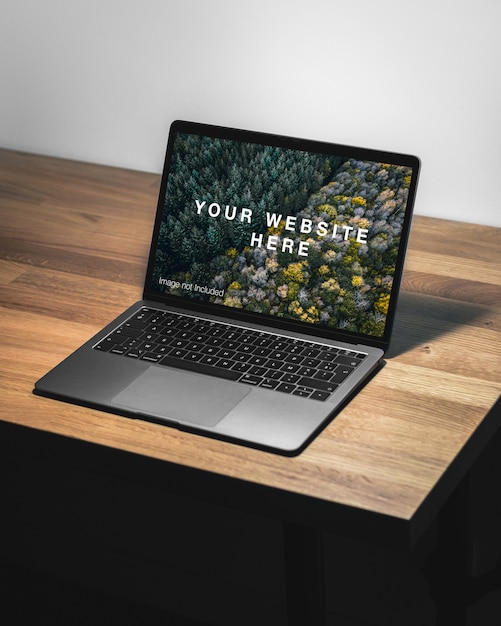 Laptop screen mockup