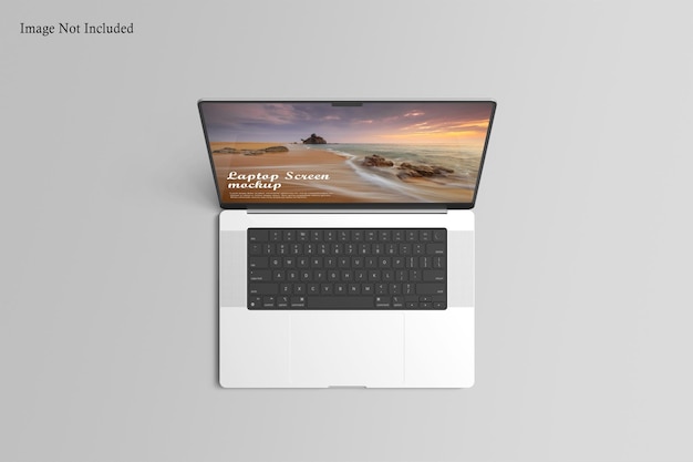 Laptop screen mockup