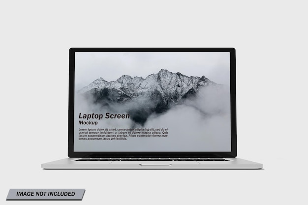 Laptop screen mockup