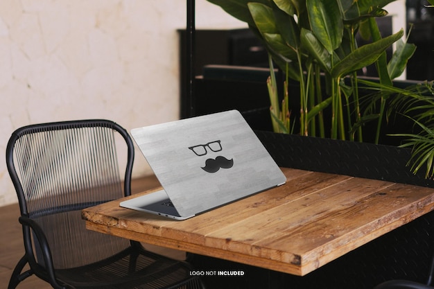 laptop skin mockup psd