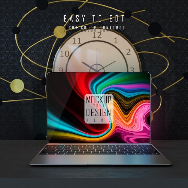 A laptop with a colorful display that says easy to do.