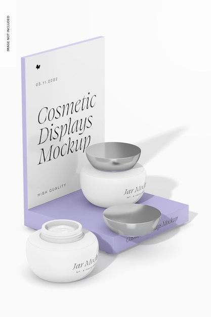 Large Cosmetic Display Mockup, Perspective