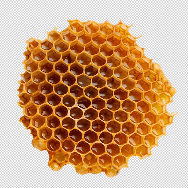 PSD a large honeycomb with a large yellow circle of honeycomb