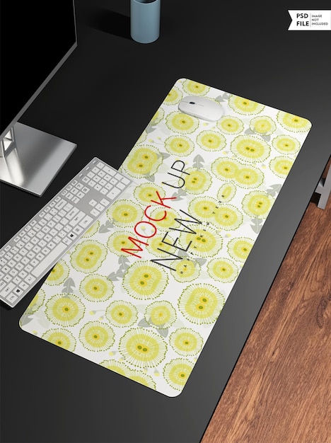 Large mouse pad mockup