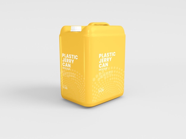 Large Plastic Jerry Can Mockup